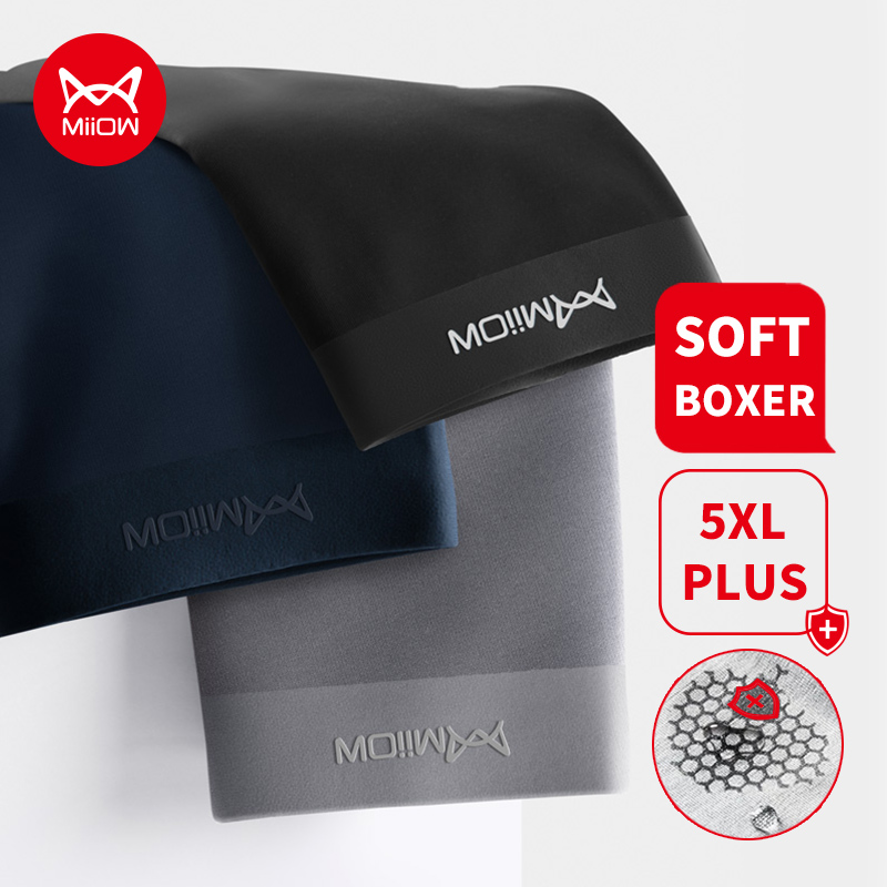 Boxer Brief Pack Cotton - MiiOW 3 قطعة القطن العضوي الرجال